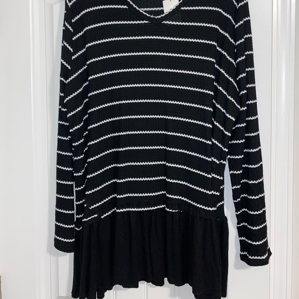 Black and white shirt